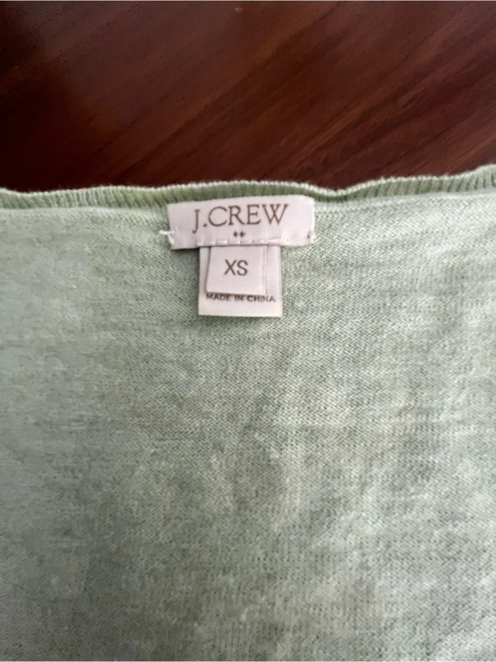 J. Crew Pale Mint V-Neck Sweater - Size XS